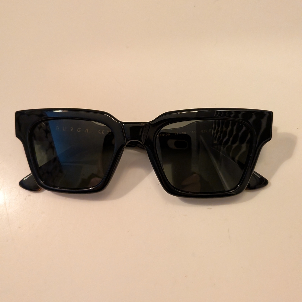 Black Square Preppy Chic Sunglasses
